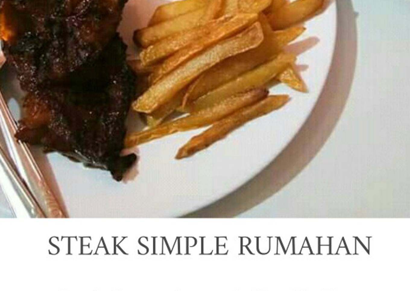 Steak daging sapi simple