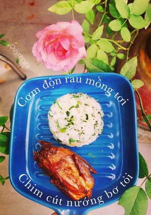 Hình của món Chim cút nướng bơ tỏi.