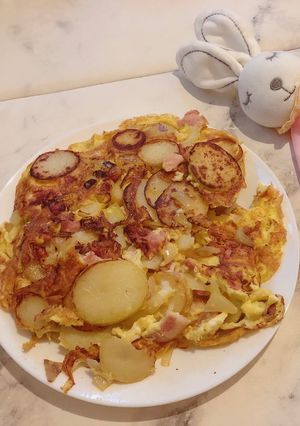 Hoppel poppel馬鈴薯培根洋蔥烘蛋 的食譜成品照片