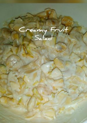 A picture of Creamy fruit Salad.