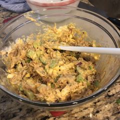 A picture of Mike’s curry tuna salad.