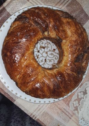 صورة لوصفة بريوش مضفور رائع ف الشكل والمذاق لا يقاوم 💥💖