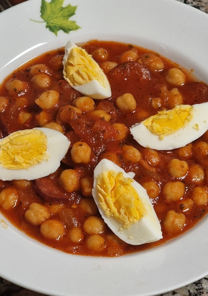 Una foto de Garbanzos con chorizo