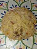 Orzo vegano con umeboshi y pelones 🍑