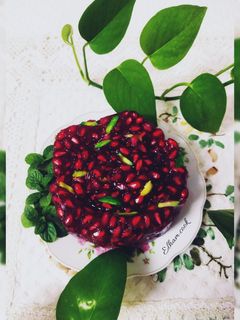 عکسی از دستور ژله انار یلدایی🥰