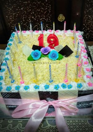 Foto resep Birthday cake (basic sponge cake)