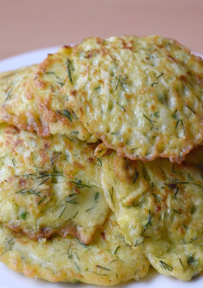 Una foto de Tortitas de calabacín