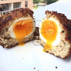 Meatball With Soft Boiled Egg A picture of Meatball With Soft Boiled Egg.