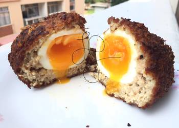 How to Prepare Appetizing Meatball With Soft Boiled Egg