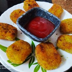 Leftover rice nuggets (veg) A picture of Leftover rice nuggets (veg).
