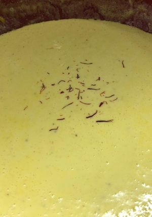 Una foto de Salsa de crema con Azafrán para todo uso a la Sonorense