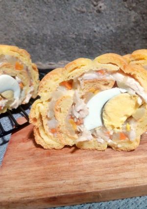 Foto resep Sus roll/kue soes roll/sus gulung isi ragout