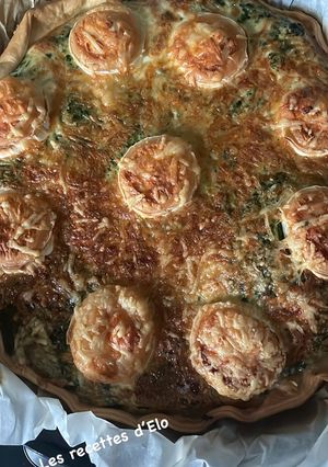 Une photo de Quiche épinard / chèvre