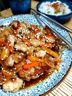 Foto resep Japanese Chicken Nanban with Paprika (203)