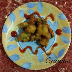 A picture of Moong dal pakoda.