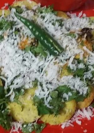 A picture of Sprouts dhokla.