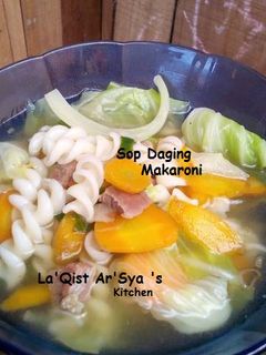 Foto resep Sop Daging Makaroni