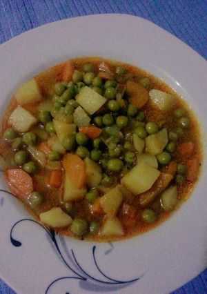 صورة لوصفة مرقة خضار