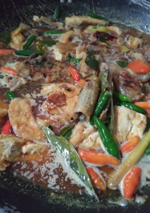 Foto resep Ikan pari bakar masak santan