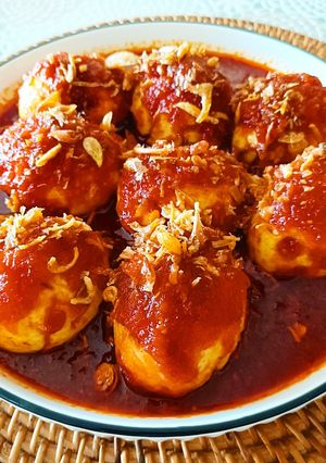 Foto resep Telur Balado Bumbu Instan