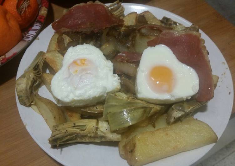 Patatas a lo pobre por San Valentín ❤️