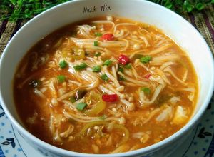 Foto resep Sup jamur Enoki