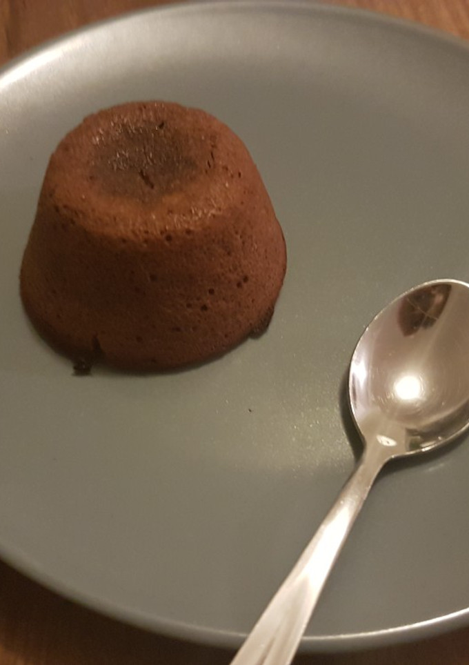 Una foto de Coulant de chocolate
