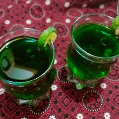 A picture of Quiz lemon drink.