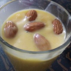 A picture of Yummy mango milk shake.