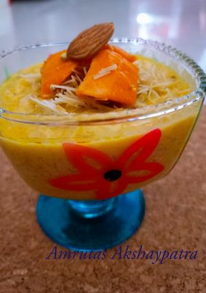A picture of Mango Rajwadi Kheer.