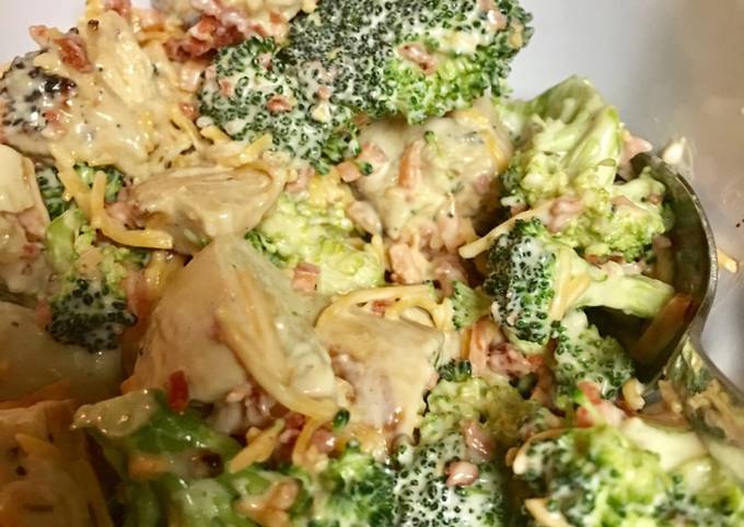 Steps to Prepare Homemade Cold ranch chicken and broccoli