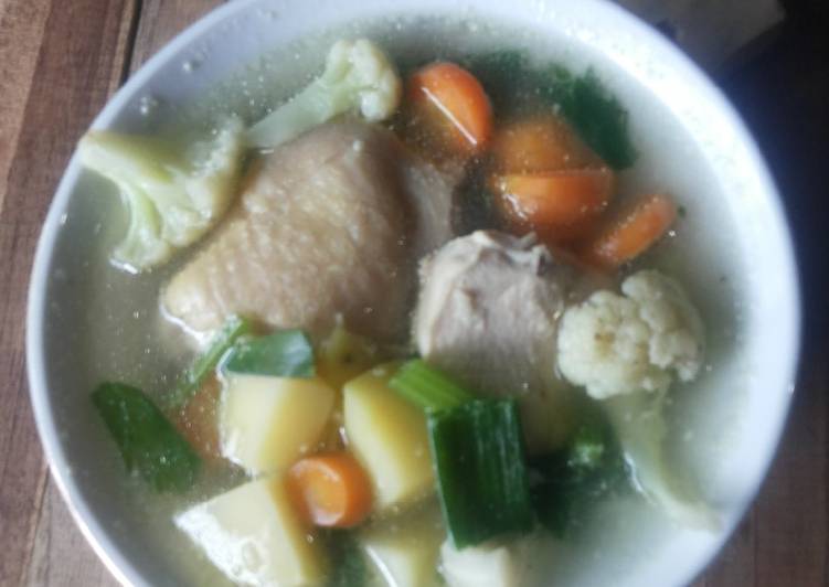 Resep Sup Ayam Enak Tanpa Minyak, Andalan