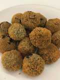 Croquetas de gambas, choco y tinta de calamar con ajetes en Thermomix TM5