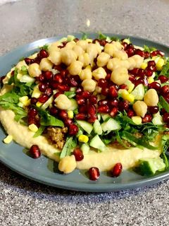 صورة لوصفة سلطة الحمص