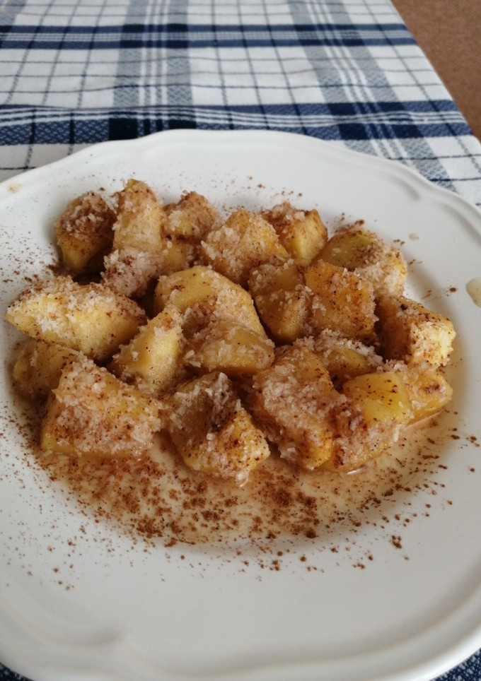Una foto de Manzanas al microondas