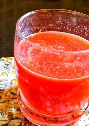 A picture of Summer special simple watermelon juice.