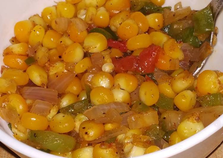 How to Make Quick Corn chatpata chaat
