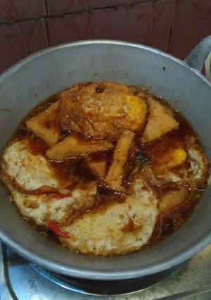 Foto resep Semur Tahu dan Telur Ceplok