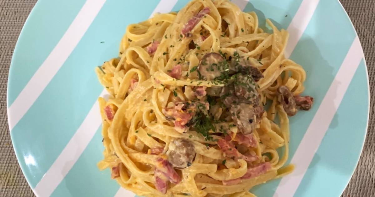 Resep Pasta Carbonara oleh Mrs. Happhy - Cookpad