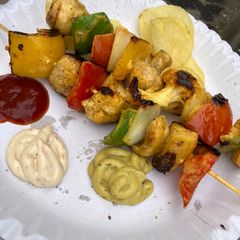 A picture of Grilled veggies.