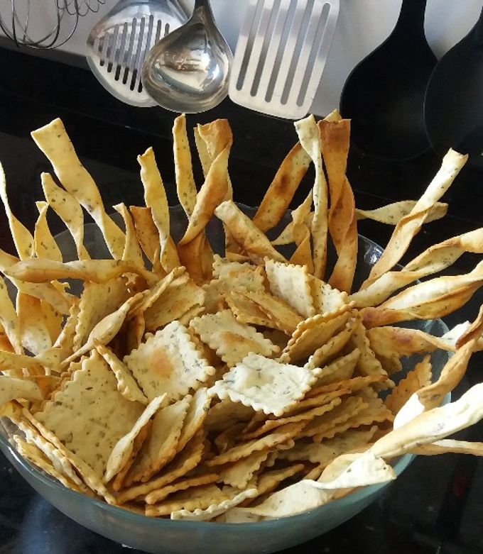 Una foto de Galletitas saborizadas saladas de aceite