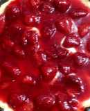 Kuchen de frutilla y crema pastelera casera