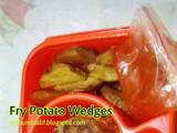 Fry Potato Wedges Simple