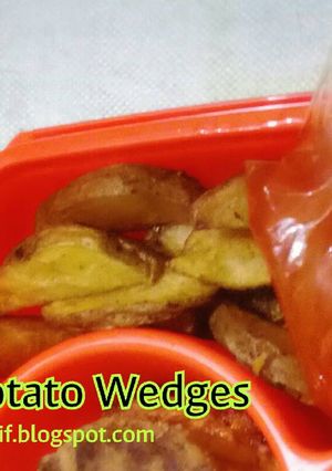 Foto resep Fry Potato Wedges Simple