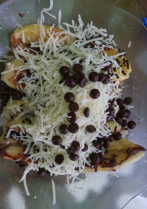 Foto resep Pisang bakar keju susu