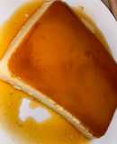 Flan de coco con fireball