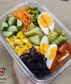 salad bắp cải tím xà lách