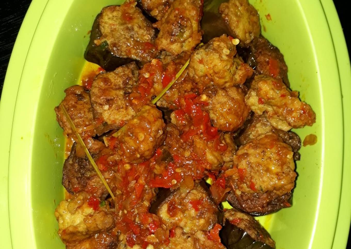 Terong Balado Isi Cincang Ayam