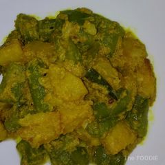 A picture of Ridge Gourd and Potato with Poppy Seeds Recipe.