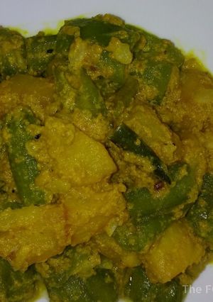 A picture of Ridge Gourd and Potato with Poppy Seeds Recipe.